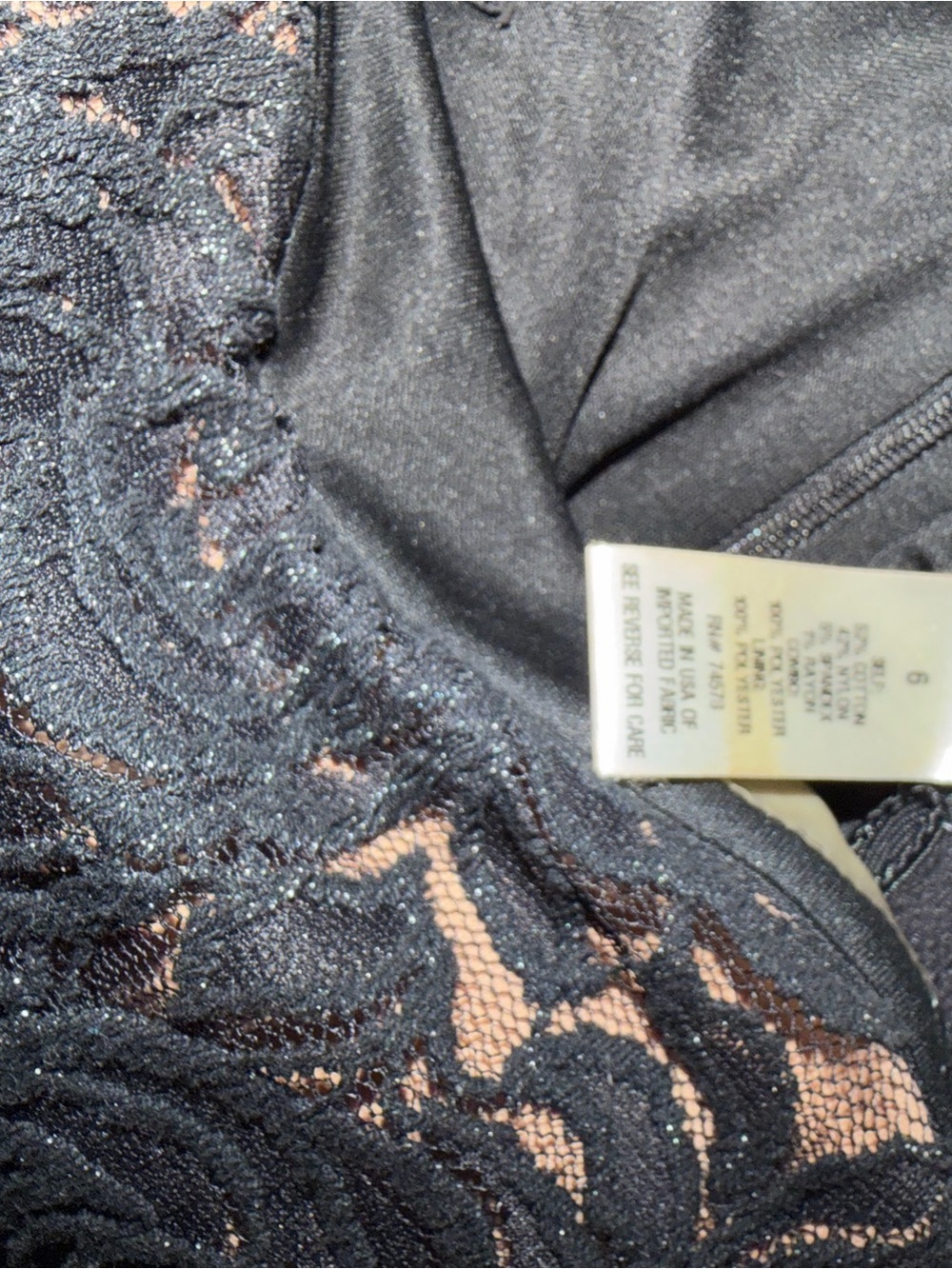 Cache Black Lace Strapless Maxi Dress - Picture 5 of 5